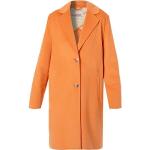 Orange MILESTONE Wollmäntel mit Knopf aus Polyester für Damen Größe M für den für den Herbst 