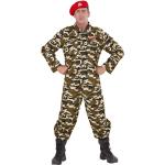 Reduzierte Ockerfarbene Camouflage Widmann Soldaten-Kostüme für Herren Größe XL 