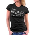 Gilmore Girls Dragonfly Inn Woman T-Shirt, Größe M, Schwarz