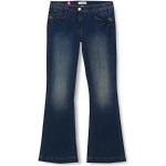 Million X Damen Luisa Bell Bottom Jeans, Dark Blue, (36W / 32L)