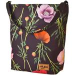 Bunte Blumenmuster Damengepäckträgertaschen 17l mit Reißverschluss klein 
