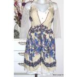 mina uk KLEID Baumwolle cotton dress Gr. XL 42 - blau blue feminin UK 14, US 10