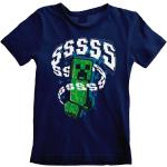 Blaue Minecraft Kinder T-Shirts für Jungen 