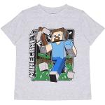 Graue Minecraft Kinder T-Shirts für Jungen Größe 128 