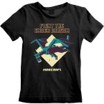Schwarze Minecraft Kinder T-Shirts für Jungen 