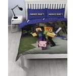 Bunte Minecraft Bettwäsche Sets & Bettwäsche Garnituren aus Baumwolle maschinenwaschbar 