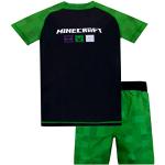 Grüne Minecraft Kinderbadehosen & Kinderbadepants für Jungen Größe 158 2-teilig 