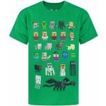 Grüne Minecraft Kinder T-Shirts für Jungen Größe 158 