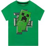 Grüne Minecraft Kinder T-Shirts für Jungen Größe 122 