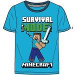 Reduzierte Kurzärmelige Minecraft Kinder T-Shirts aus Baumwolle Größe 116 
