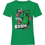 Grüne Kurzärmelige Minecraft T-Shirts aus Baumwolle 