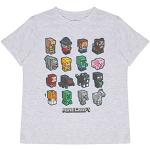 Reduzierte Graue Minecraft Kinder T-Shirts für Jungen 