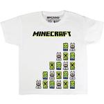 Reduzierte Weiße Minecraft Kinder T-Shirts für Mädchen Größe 116 