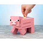 Rote Minecraft Spardosen mit Schweinemotiv 