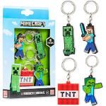 Bunte Minecraft Schlüsselanhänger & Taschenanhänger aus Silikon für Kinder 