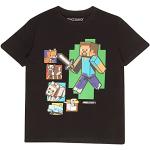 Reduzierte Schwarze Minecraft Kinder T-Shirts für Jungen Größe 116 