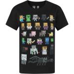 Reduzierte Schwarze Minecraft Kinder T-Shirts 