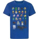 Reduzierte Blaue Minecraft Kinder T-Shirts 