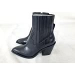 Schwarze Minelli Cowboy-Boots & Cowboystiefeletten aus Leder für Damen Größe 39 