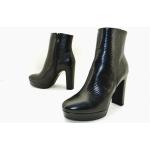 Schwarze Minelli Ankle Boots & Klassische Stiefeletten aus Leder für Damen Größe 39 