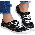Schwarze Minetom Low Sneaker mit Schnürsenkel in Normalweite aus Textil atmungsaktiv für Damen Größe 40 für den für den Herbst 
