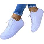 Weiße Minetom Low Sneaker in Normalweite aus Stoff leicht für Damen Größe 37 für den für den Sommer 