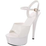 Weiße Business Minetom High Heels & Stiletto-Pumps in Normalweite für Damen Größe 43 zur Hochzeit 