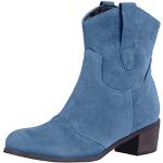 Blaue Minetom Cowboy-Boots & Cowboystiefeletten für Damen Größe 39 