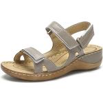 Graue Minetom Outdoor-Sandalen mit Klettverschluss leicht für Damen Größe 35 für den für den Sommer 