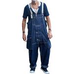 Blaue Minetom Jeans-Latzhosen aus Denim für Herren Größe XL für Partys 