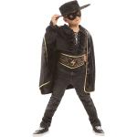 Schwarze Buttinette Gangster-Kostüme aus Satin für Kinder Größe 146 