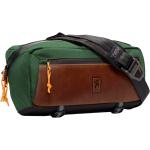 Grüne Chrome Bodybags mit Reißverschluss aus Leder mit Laptopfach für Herren 