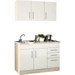 Cremefarbene Moderne Lomado Küchenschränke aus Chrom Breite 100-150cm, Höhe 200-250cm, Tiefe 50-100cm 