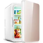 Mini-Kühlschrank 10 Liter / 12 kann tragbarer Make-up-Kühlschrank mit Griff für Hautpflege, Kosmetik, Lebensmittel und Auto,Champagne gold