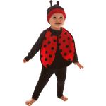 Rote Buttinette Marienkäfer-Kostüme aus Satin für Babys 