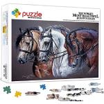 1000 Teile Pferde & Pferdestall Puzzles mit Tiermotiv 