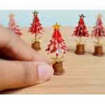 Rote Mini Weihnachtsbäume & Tisch Weihnachtsbäume 