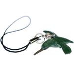 Grüne Miniblings Schlüsselanhänger Tiere mit Tiermotiv handgemacht für Herren zur Hochzeit 