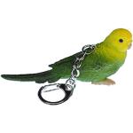 Grüne Miniblings Schlüsselanhänger & Taschenanhänger mit Papageienmotiv handgemacht für Damen zur Hochzeit 