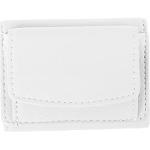Weiße Mini Geldbörsen aus Kunstleder mit RFID-Schutz für Damen klein 