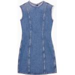 Blaue COS Bio Mini Minikleider & kurze Kleider mit Reißverschluss aus Denim für Damen Größe L 