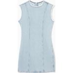 Hellblaue COS Bio Mini Minikleider & kurze Kleider mit Reißverschluss aus Denim für Damen Größe L 