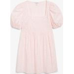 Rosa Nachhaltige Monki Mini Minikleider & kurze Kleider mit Puffärmeln aus Popeline für Damen Größe S 