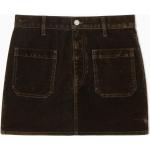 Dunkelbraune COS Mini Jeansröcke Faded aus Baumwolle für Damen Größe L 