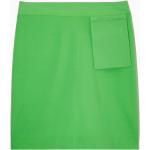 Hellgrüne COS Mini Miniröcke aus Jersey für Damen Größe L 