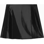 Schwarze COS Mini Slip Skirts & Satinröcke mit Reißverschluss aus Jersey für Damen Größe L 