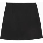 Schwarze COS Mini High Waist Röcke & Taillenröcke mit Reißverschluss aus Baumwollmischung für Damen Größe M 