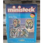 Ministeck 848578 - Wilde Tiere, 4 Motive, Affe, Löwe, Giraffe, Tiger - Neu