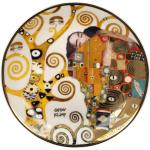 Bunte Jugendstil Gustav Klimt Runde Wandteller aus Porzellan 