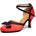 Rote Salsa Schuhe aus Veloursleder leicht für Damen Größe 39 
